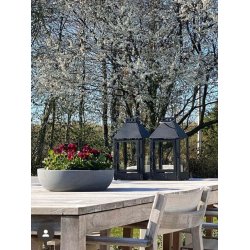 Mini lanterne <br><br> 17 x 17 x 33,5 cm <br><br> Sort <br><br>