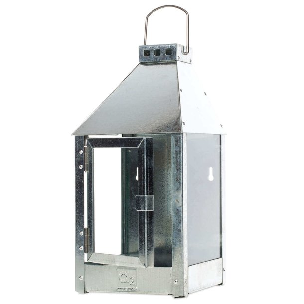 Wall mini lanterne <br><br> 17 x 17 x 36,5 cm <br><br> Galvaniseret <br><br> 