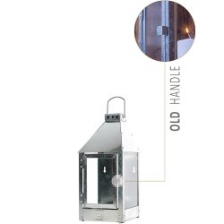 Wall mini lanterne <br><br> 17 x 17 x 36,5 cm <br><br> Galvaniseret <br><br> 