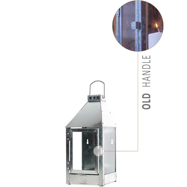 Wall mini lanterne <br><br> 17 x 17 x 36,5 cm <br><br> Galvaniseret <br><br> 