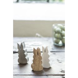 Lille hare <br><br> h 8 cm <br><br> 3 ass farver <br><br> 