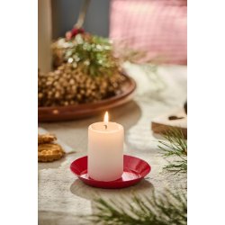 Lysbakke <br><br> �: 7 cm indvendig <br><br> r�d <br><br> 