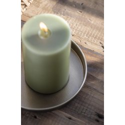 Lysbakke m. kant <br><br> : 13 cm <br><br> messing look