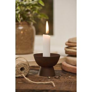 Stage til bedelys <br><br> Turku - m/ konisk fod <br><br> H: 6,5 �: 8 cm <br><br>