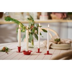 Stofdug Valentina <br><br> 150 x 250 <br><br> Natur med r�de hjerter <br><br> 