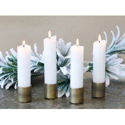 Lysholder m. magnet <br><br> vlg mellem zink eller messing look