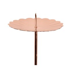 Lysspyd til bloklys / fyrfad <br><br> kobber look <br><br> D7,5 / H11,5 cm <br><br> 