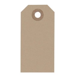 Manila mrker <br><br> Kardus-farve <br><br> 8 x 4 cm <br><br> 20 stk. <br><br> 