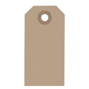 Manila mrker <br><br> Kardus-farve <br><br> 8 x 4 cm <br><br> 20 stk. <br><br> 