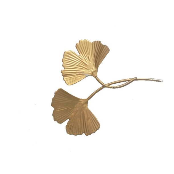 Metal blad <br><br> L 10 cm <br><br> messing look <br><br> Perfekt til dekorationer <br><br>