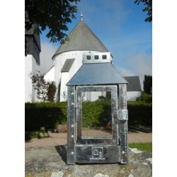 Micro lanterne <br><br> 12,5 x 12,5 x 25 cm <br><br> Galvaniseret <br><br> 