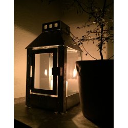 Micro lanterne <br><br> 12,5 x 12,5 x 25 cm <br><br> Galvaniseret <br><br> 