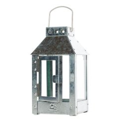 Micro lanterne <br><br> 12,5 x 12,5 x 25 cm <br><br> Galvaniseret <br><br> 