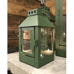 Micro lanterne <br><br> 12,5 x 12,5 x 25 cm <br><br> Olivengrn <br><br>