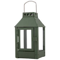 Micro lanterne <br><br> 12,5 x 12,5 x 25 cm <br><br> Olivengrn <br><br>