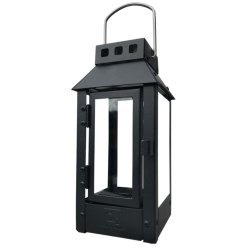 Micro small lanterne <br><br> 9,5 x 9,5 x 22 cm <br><br> Sort <br><br>