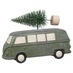 Bil m. juletr <br><br> verte/glimmer