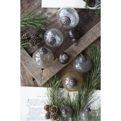 Julekugler mini <br><br> 8 stk. i pose <br><br> mocca <br><br> 