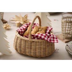 Mini kurv <br><br> m. hank p tvrs <br><br> B: 17 H: 20 L: 23 cm <br><br> Perfekt til gave <br><br>