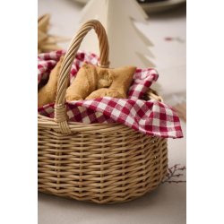 Mini kurv <br><br> m. hank p tvrs <br><br> B: 17 H: 20 L: 23 cm <br><br> Perfekt til gave <br><br>