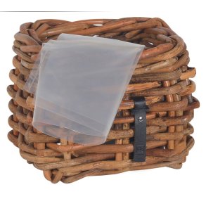 Rattan kurv <br><br> firkantet - mini low