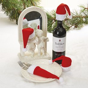 Mini nissehuer <br><br> 4 stk. i pose <br><br> 