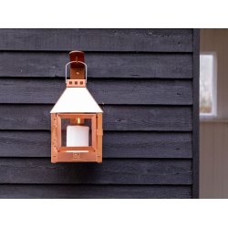 Mini quadro lanterne <br><br> 17 x 17 x 27,5 cm <br><br> Kobber <br><br> 
