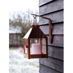 Mini quadro lanterne <br><br> 17 x 17 x 27,5 cm <br><br> Kobber <br><br> 