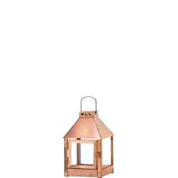 Mini quadro lanterne <br><br> 17 x 17 x 27,5 cm <br><br> Kobber <br><br> 