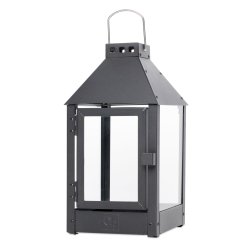 Mini lanterne <br><br> 17 x 17 x 33,5 cm <br><br> Sort <br><br>