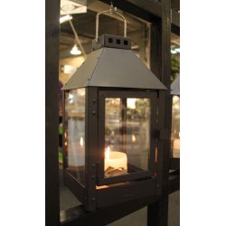 Mini lanterne <br><br> 17 x 17 x 33,5 cm <br><br> Sort <br><br>