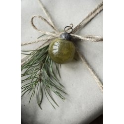 Julekugler mini <br><br> 8 stk. i pose <br><br> autumn green <br><br> 