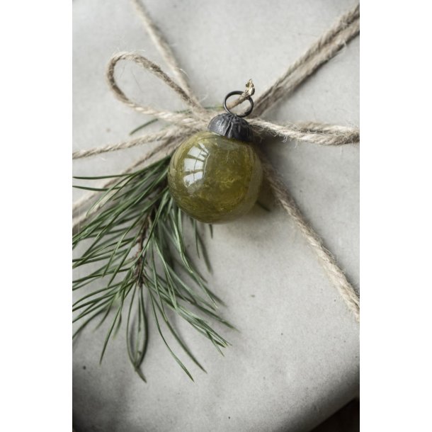 Julekugler mini <br><br> 8 stk. i pose <br><br> autumn green <br><br> 