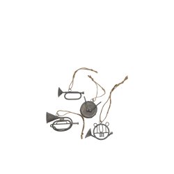 Tuba <br><br> antique zink <br><br> L8 / H6,5 cm <br><br>