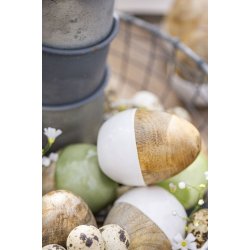 Pskeg i tr <br><br> stende <br><br> H 7,5 cm <br><br> 