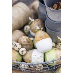 Pskeg i tr <br><br> stende <br><br> H 7,5 cm <br><br> 