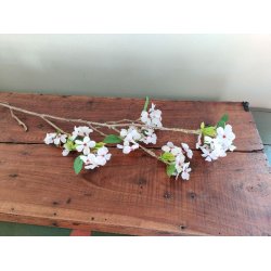 Pregren m. blomster <br><br> L 88 cm