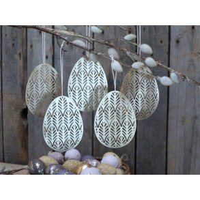 Papirklip g m/ mnster <br><br> stor <br><br> 5 stk i pose <br><br> guld