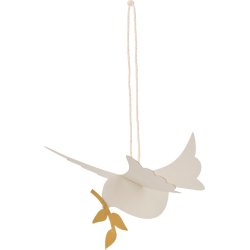 Fugl t/ ophng <br><br> med kvist i nbet <br><br> Papir <br><br>