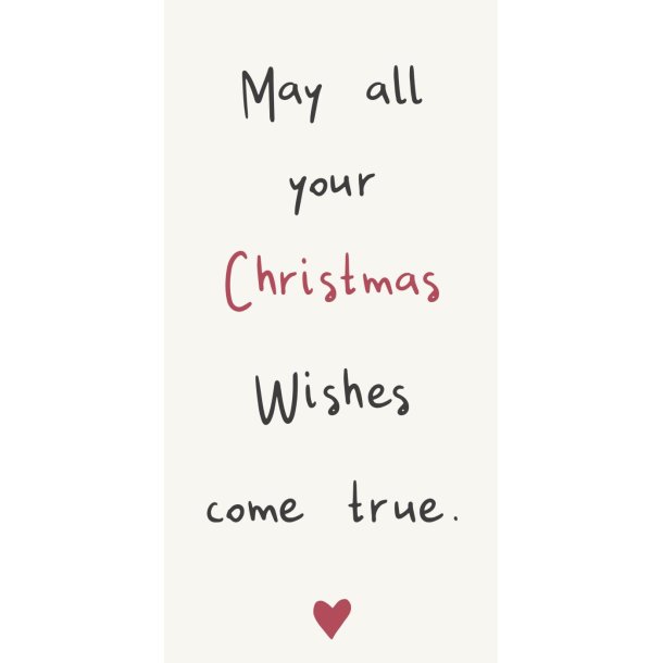 Juleservietter- aflange <br><br> 16 stk./pk <br><br> May all your Christmas wishes come true