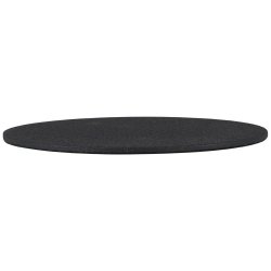 Plade til bloklys <br><br> rund - sort <br><br> � 10,5 cm <br><br>
