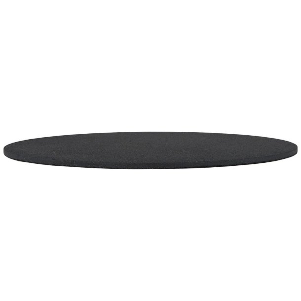 Plade til bloklys <br><br> rund - sort <br><br> � 13 cm <br><br>