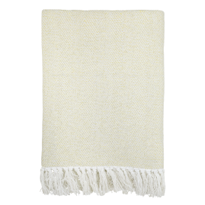 Aix Plaid af overskudsgarn <br><br> honning <br><br> 180 x 130 cm <br><br>