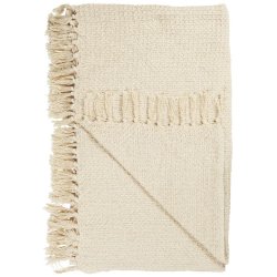 Plaid <br><br> creme - vaffelv�vet <br><br> 130 x 160 cm <br><br>