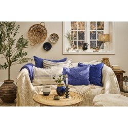 Plaid <br><br> creme - vaffelv�vet <br><br> 130 x 160 cm <br><br>