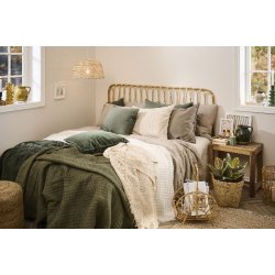 Plaid <br><br> creme - vaffelv�vet <br><br> 130 x 160 cm <br><br>