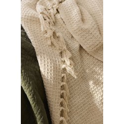 Plaid <br><br> creme - vaffelv�vet <br><br> 130 x 160 cm <br><br>