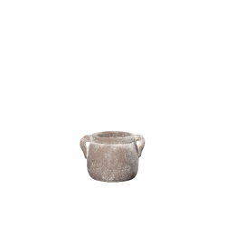 Laurits potte <br><br> D12 / H10 cm<br><br> grbrun <br><br> 