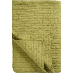 Quilt t�ppe <br><br> herbal green m/ korssting <br><br> 130 x 180 cm <br><br> 