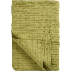 Quilt t�ppe <br><br> herbal green m/ korssting <br><br> 130 x 180 cm <br><br> 